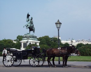 A fiaker at the Hofburg